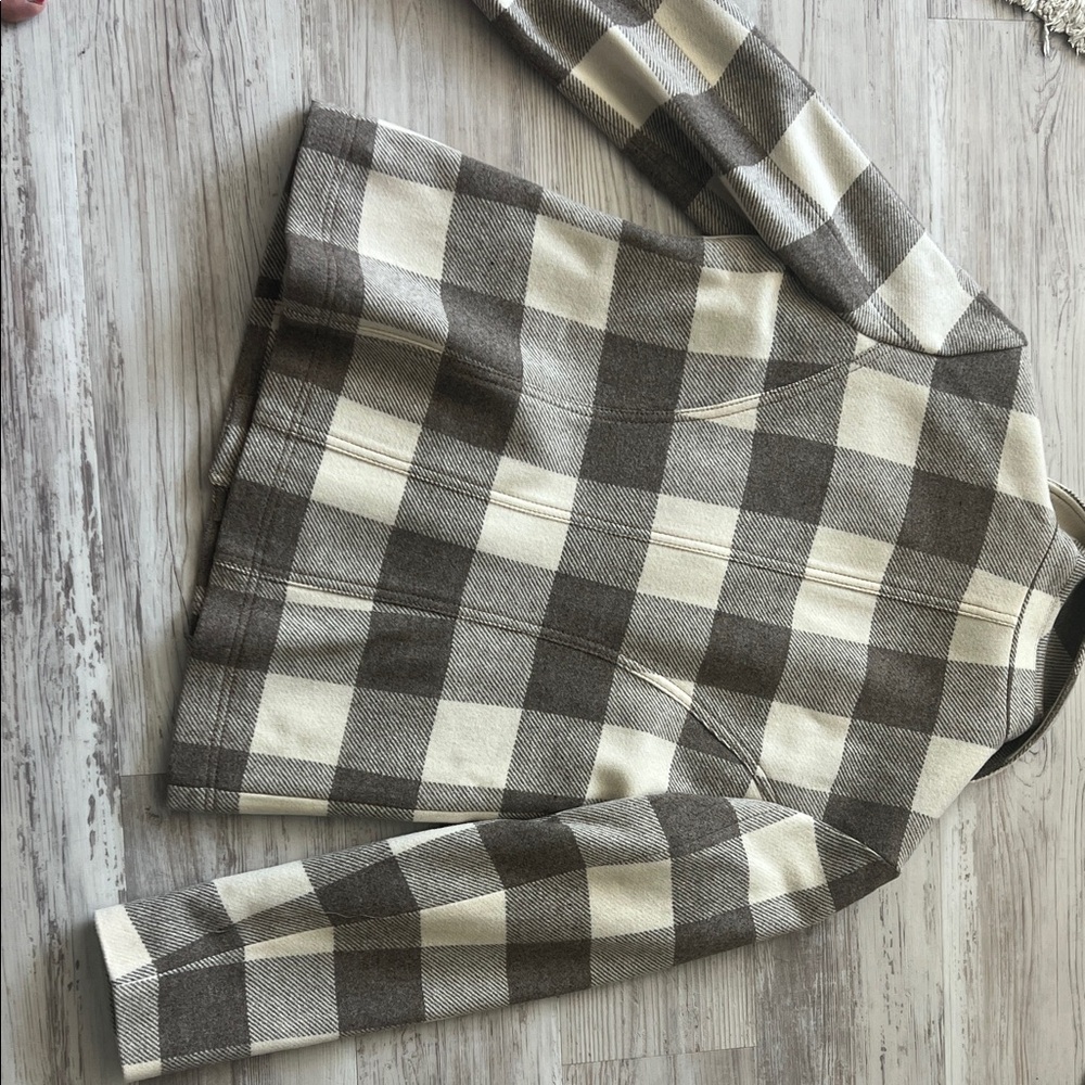 New Pendleton Plaid Double-Breasted Jacket Sz 10p… - image 4